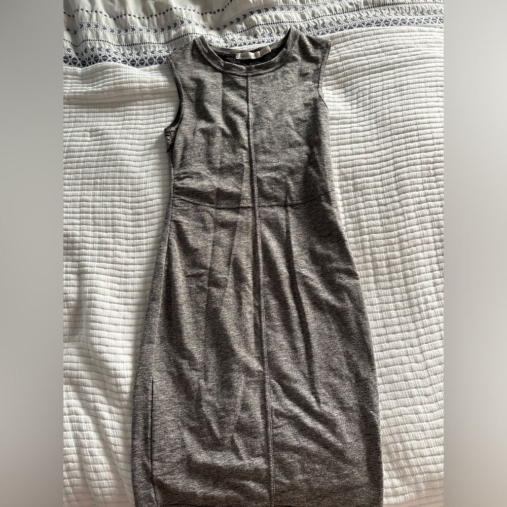 Bishop + Young Elegant Gray Sleeveless Dress